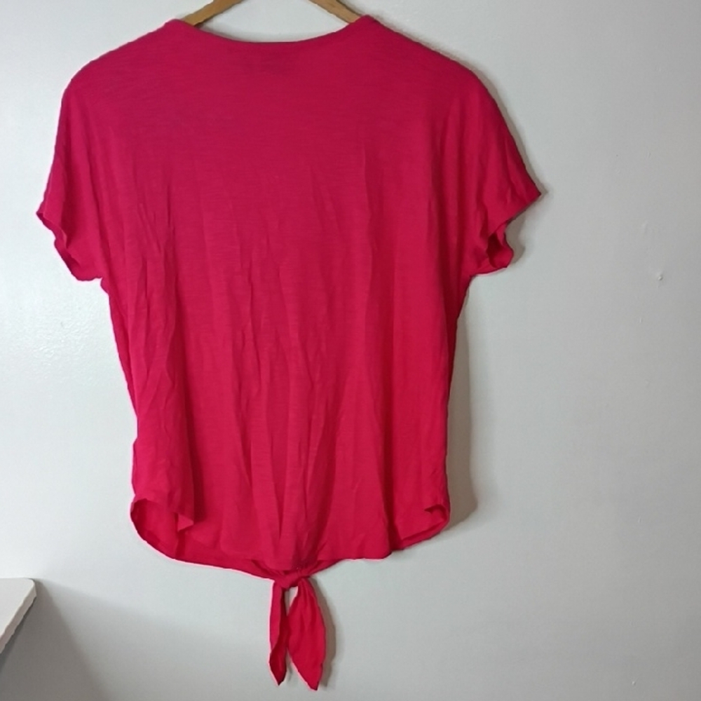 Rachel Zoe Pink Flirty Tie-Front Button Down Top — Women’s Small - Picture 4 of 12